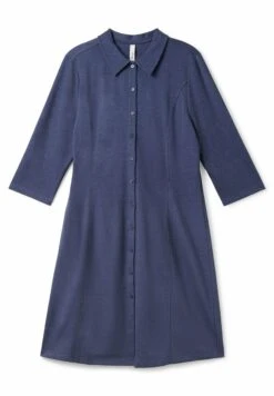 Sheego Vestido Camisero - Indigo 9 Sheego Vestido Camisero - Indigo -Sheego Ventas 6884954ab14a4765bcb32caee8868fa2