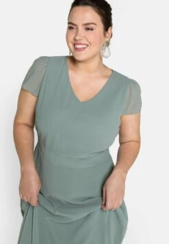 Sheego Vestido De Fiesta - Eukalyptus -Sheego Ventas 6954c0fc92bd4921b9eac231bfcbbdaa