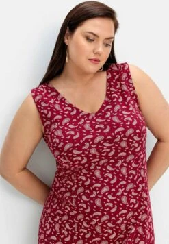 Sheego Vestido Ligero - Beere Gemustert -Sheego Ventas 6a2d04bbc28f4d8d8b7ec3533df075e7