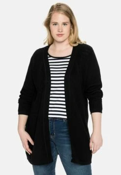 Sheego Chaqueta De Punto - Schwarz