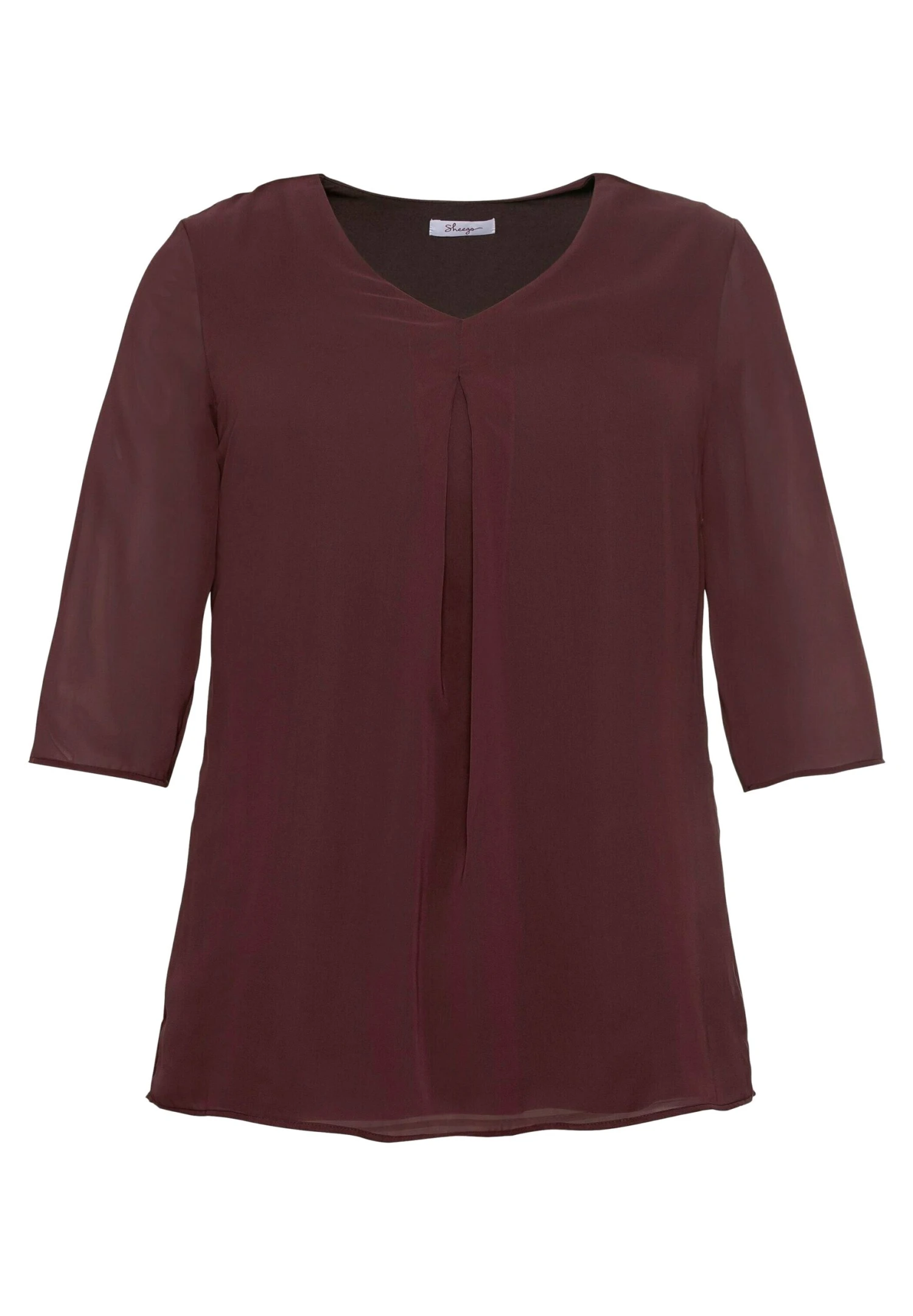 Sheego Blusa - Weinrot 5 Sheego Blusa - Weinrot - Imagen 5