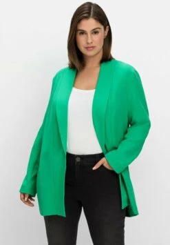 Sheego Abrigo Corto - Blattgrün