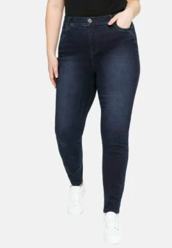 Sheego Vaqueros Pitillo - Blue Black Denim