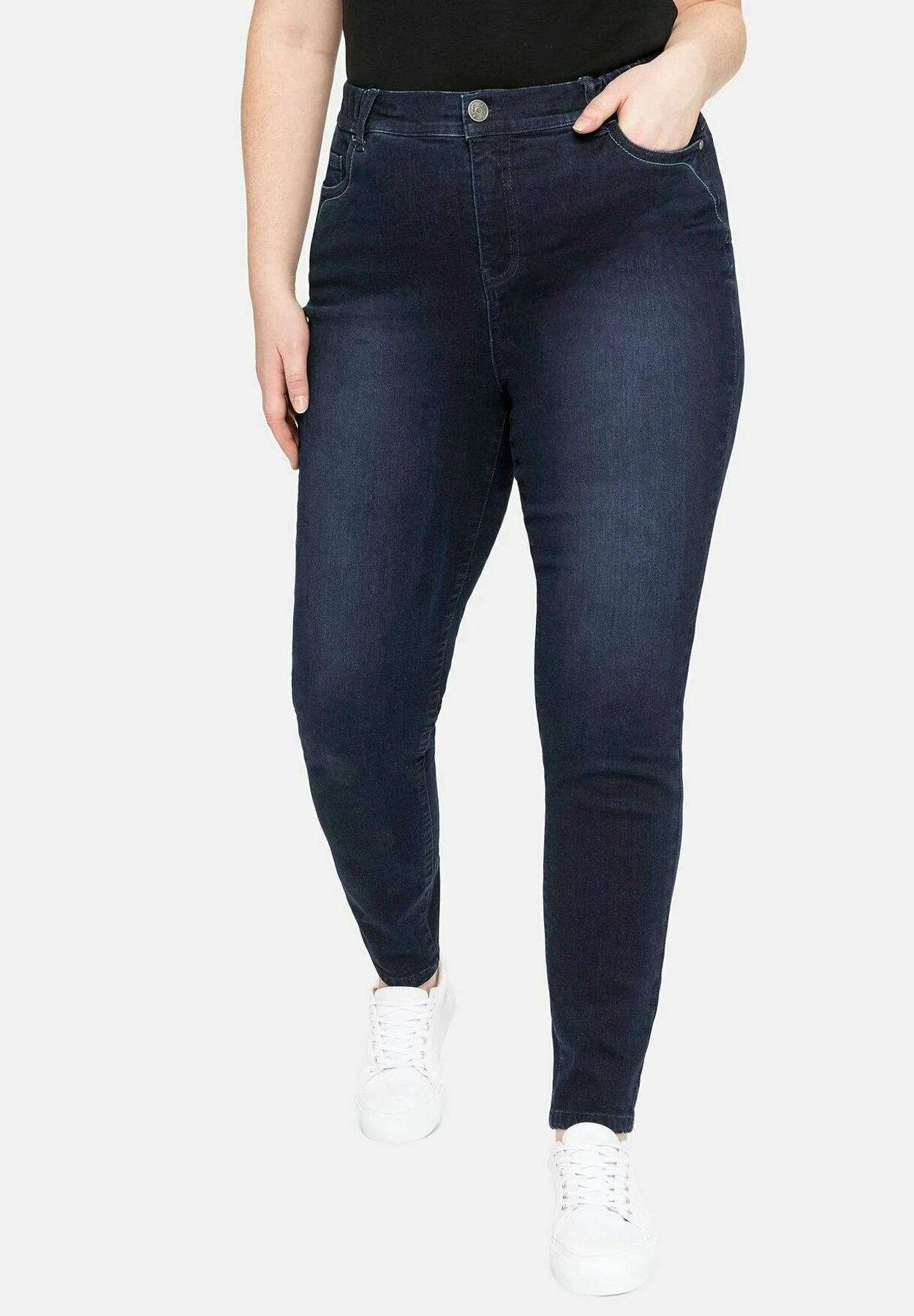 Sheego Vaqueros Pitillo - Blue Black Denim 1 Sheego Vaqueros Pitillo - Blue Black Denim