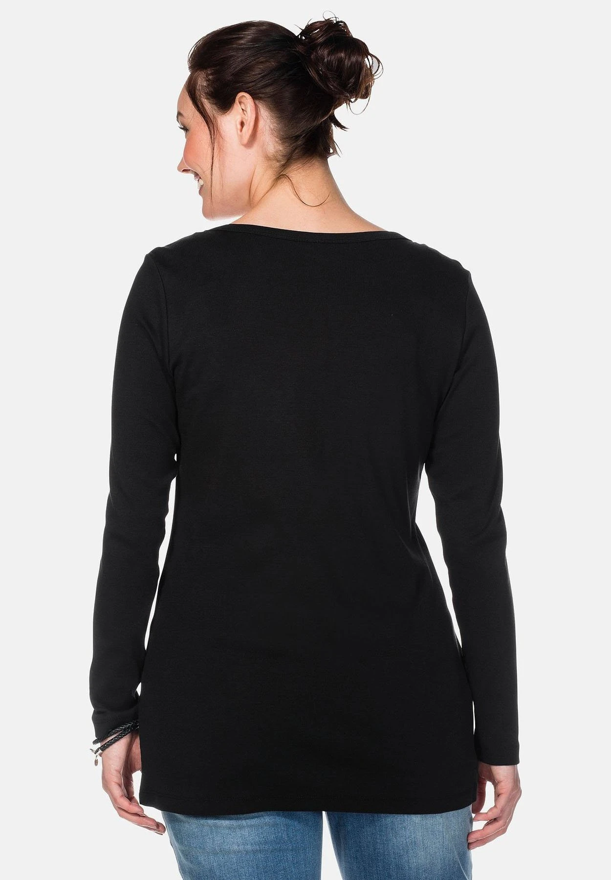 Sheego Langarm - Camiseta De Manga Larga - Black 3 Sheego Langarm - Camiseta De Manga Larga - Black - Imagen 3