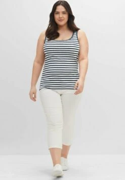 Sheego 2 Pack - Top - Marine/Indigo/Meliert Weiß