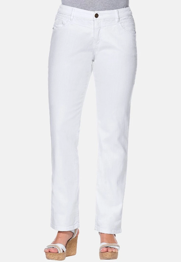 Sheego Lana - Vaqueros Bootcut - White Denim 1 Sheego Lana - Vaqueros Bootcut - White Denim