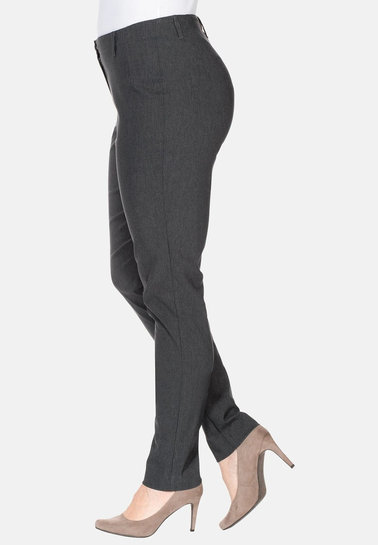 Sheego Bengalin - Pantalones - Heather Grey 4 Sheego Bengalin - Pantalones - Heather Grey - Imagen 4