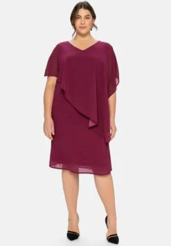 Sheego Vestido De Cóctel - Himbeere