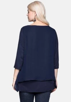 Sheego Blusa - Navy Blue -Sheego Ventas 7884cc1ddadb4838bf8772eba24aff12