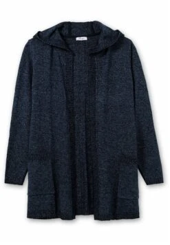 Sheego Chaqueta De Punto - Nachtblau Meliert -Sheego Ventas 78bbc7e94e324d47ac38540478e7956e