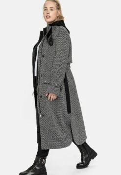 Sheego Abrigo Clásico - Black/ White -Sheego Ventas 7a132977094c4764ad29555d50f7f664