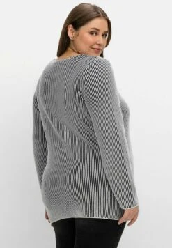 Sheego Jersey De Punto - Nachtblau Meliert -Sheego Ventas 7ae6add6736740e9bf5975383a0c9af0