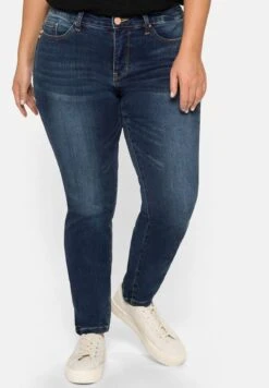 Sheego Vaqueros Slim Fit - Dark Blue Denim