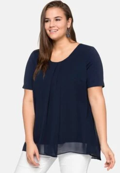 Sheego Blusa - Navy