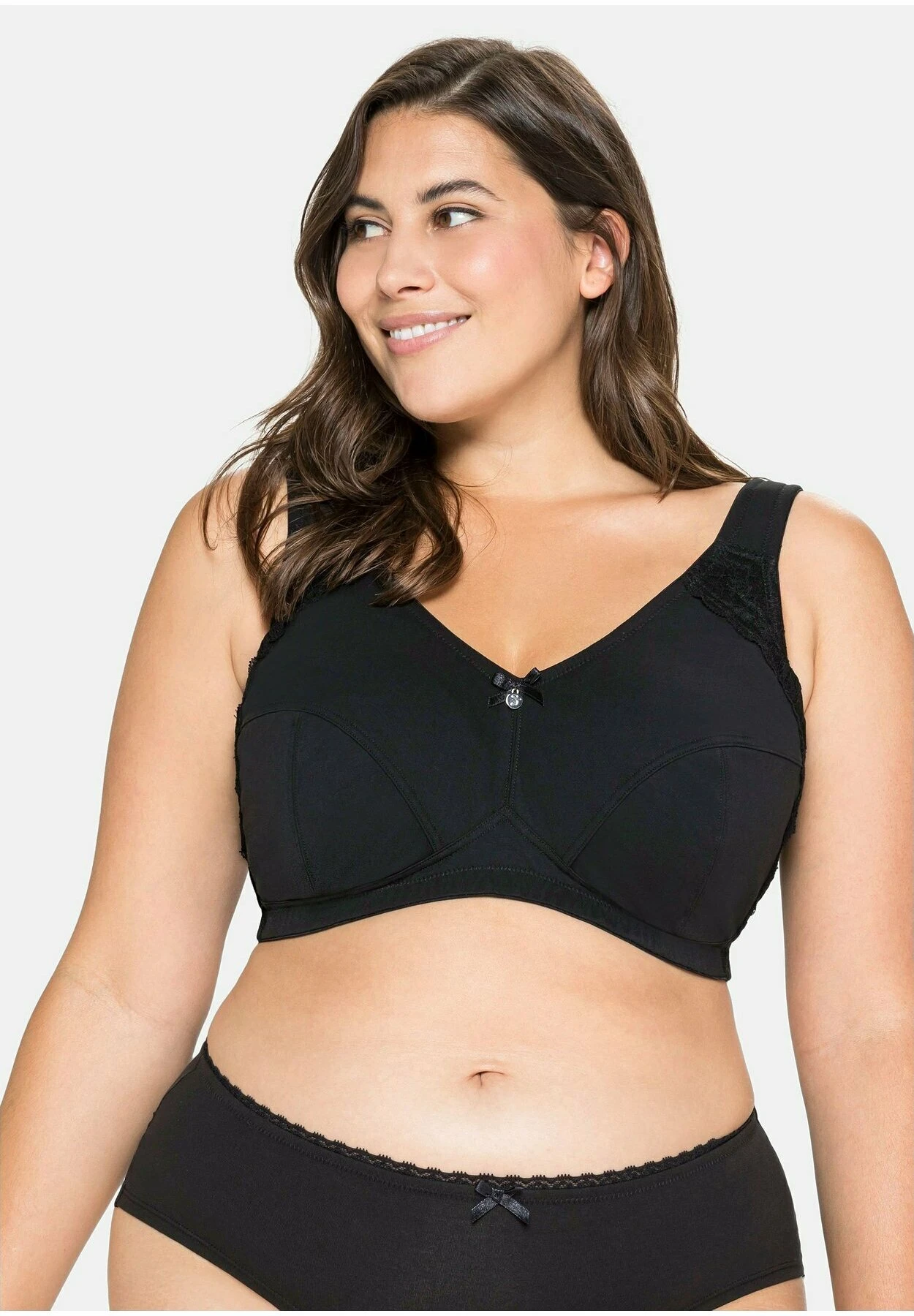 Sheego Ohne Bügel - Sujetador Básico - Schwarz 1 Sheego Ohne Bügel - Sujetador Básico - Schwarz