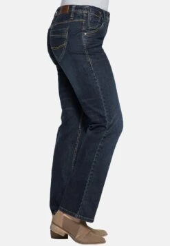 Sheego Lana - Vaqueros Rectos - Dark Blue Denim -Sheego Ventas 81697fddd4024cd7b3a1aeaf26412a69