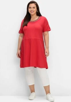 Sheego Vestido Ligero - Mohnrot