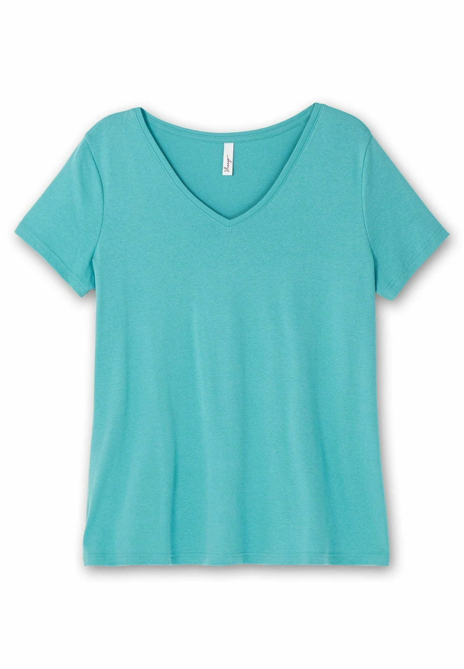 Sheego Camiseta Básica - Aqua 5 Sheego Camiseta Básica - Aqua - Imagen 5