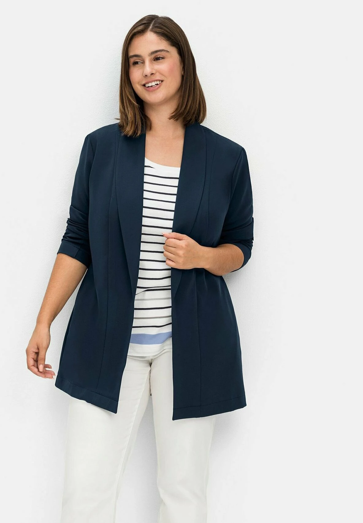 Sheego Abrigo Corto - Nachtblau 1 Sheego Abrigo Corto - Nachtblau