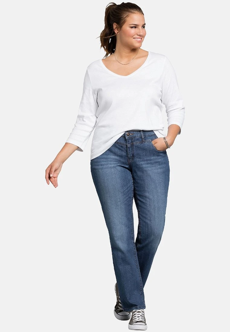 Sheego Lana - Vaqueros Bootcut - Blue Denim 2 Sheego Lana - Vaqueros Bootcut - Blue Denim - Imagen 2