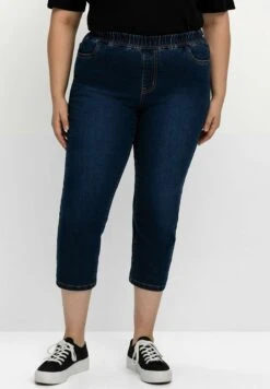Sheego 7/8 - Vaqueros Pitillo - Dark Blue Denim