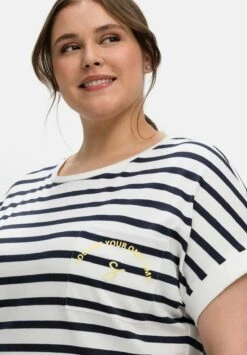 Sheego Ringel - Camiseta Estampada - Weiß/Nachtblau 8 Sheego Ringel - Camiseta Estampada - Weiß/Nachtblau -Sheego Ventas 868820a5b9d04d368a22cfd35026b394