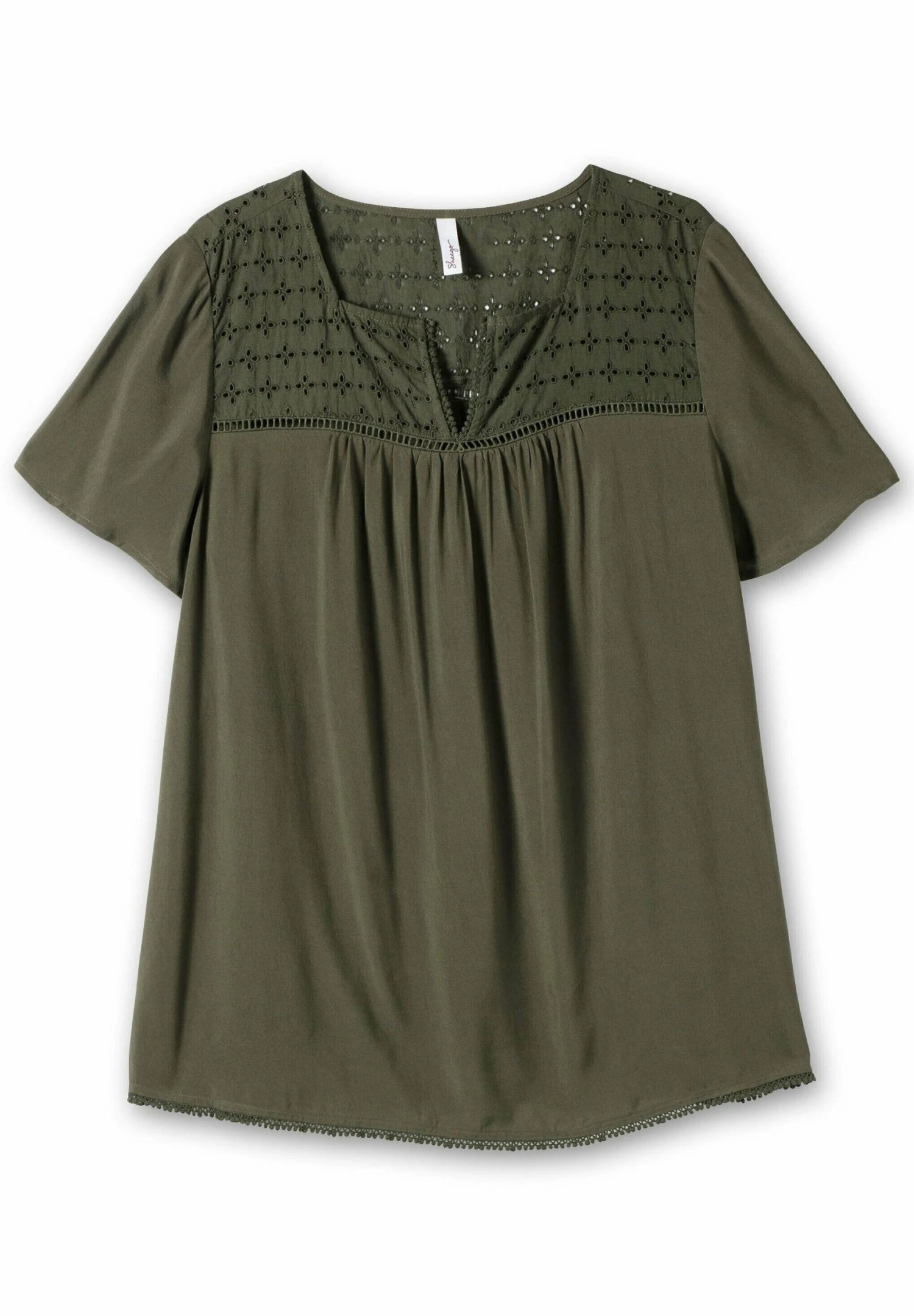 Sheego Blusa - Dunkeloliv 5 Sheego Blusa - Dunkeloliv - Imagen 5