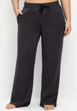 Sheego Palazzo - Pantalones Deportivos - Anthrazit