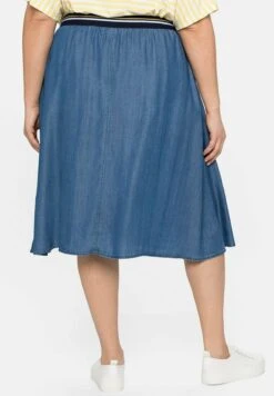 Sheego Midi - Falda Acampanada - Light Blue Denim 9 Sheego Midi - Falda Acampanada - Light Blue Denim -Sheego Ventas 928b7507e1d543b583bdeadd817e716b