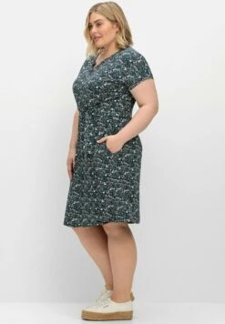 Sheego Vestido Informal - Nachtblau Gemustert -Sheego Ventas 92ec5c7744394933bc6942e31f61bcb3