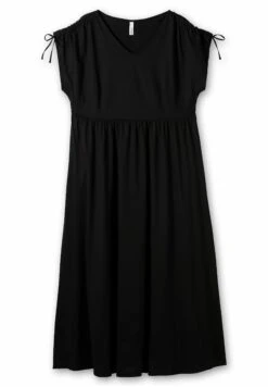 Sheego Vestido Largo - Schwarz -Sheego Ventas 9c39c95d02064f908e7d768819f0fc2f