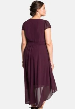 Sheego Vestido Largo - Aubergine -Sheego Ventas a11bd6d7453f4e60aa1a70c536383752