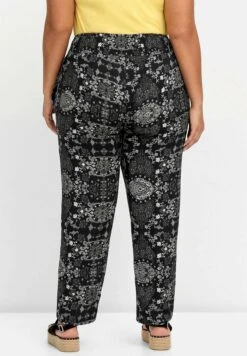 Sheego Strand - Pantalones - Schwarz Bedruckt -Sheego Ventas a33ebb8fa38445308fa17250d5c2b62a