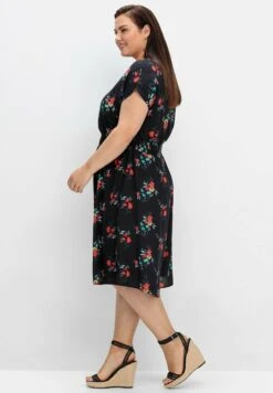 Sheego Vestido Informal - Schwarz Gemustert -Sheego Ventas a45c1414fa8349da93cbc7b3c75aa84f