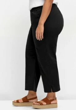 Sheego Weite 7/8 - Pantalones - Schwarz -Sheego Ventas a47377f2c4b644ab821cd31ebd2fee62
