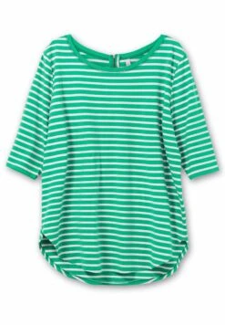 Sheego Camiseta De Manga Larga - Blattgrün Weiß -Sheego Ventas aa0939a53d1b4e89908323fa170d2274