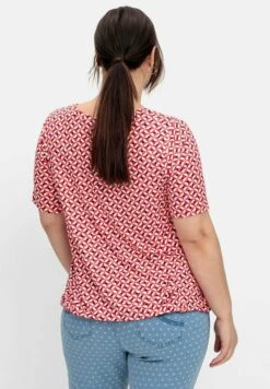 Sheego Camiseta Estampada - Rot Gemustert -Sheego Ventas afb385c920e5492da4a7339af23030a4