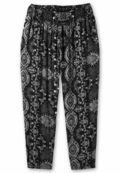 Sheego Strand - Pantalones - Schwarz Bedruckt -Sheego Ventas b15c6d4085e143b3bb831e471a3db86c