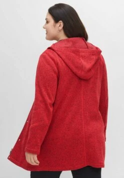 Sheego Chaqueta Fina - Mohnrot Meliert -Sheego Ventas b1f406ab1ea04310aafd74102c61b18a