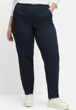 Sheego Pantalones Chinos - Nachtblau