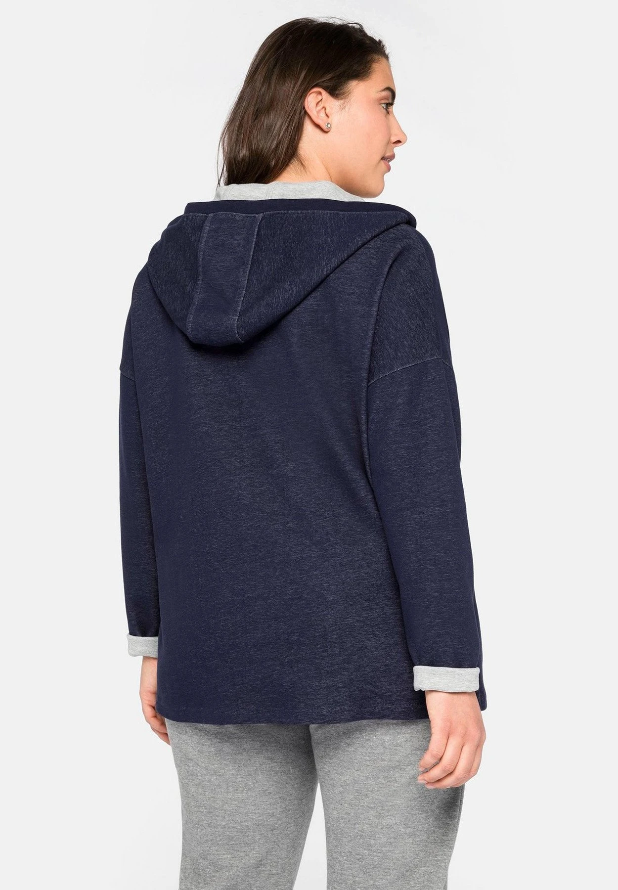 Sheego Jersey Con Capucha - Marine 3 Sheego Jersey Con Capucha - Marine - Imagen 3