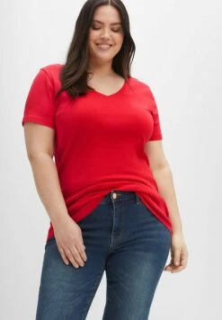 Sheego 2 Pack - Camiseta Básica - Schwarz/Mohnrot 8 Sheego 2 Pack - Camiseta Básica - Schwarz/Mohnrot -Sheego Ventas b60e558e5b5c408696a1d5ec5e9ff7ab