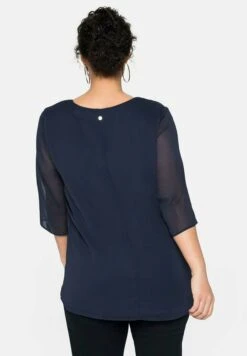 Sheego Blusa - Marine -Sheego Ventas b61979f46c324422923ee2a513df01ea