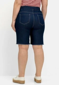 Sheego Bermudas - Shorts Vaqueros - Dark Blue Denim -Sheego Ventas b738f3f0b6764c288f4f2c04702690fc