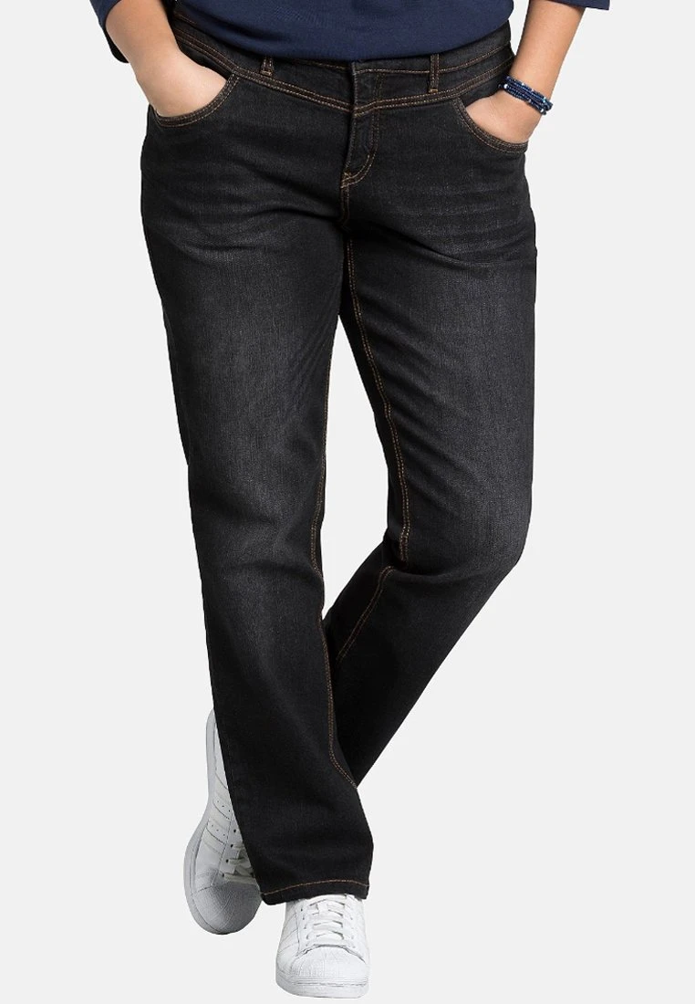 Sheego Lana - Vaqueros Bootcut - Black Denim 1 Sheego Lana - Vaqueros Bootcut - Black Denim