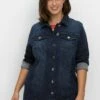 Sheego Chaqueta Vaquera - Dark Blue Denim