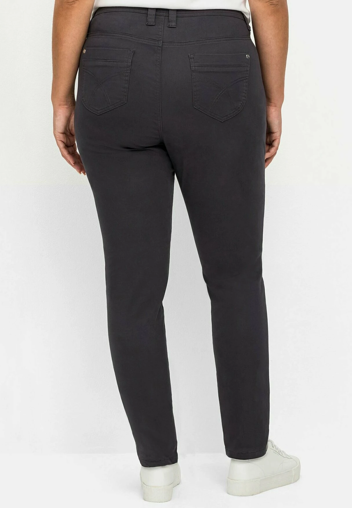 Sheego Twill - Pantalones - Dunkelgrau 2 Sheego Twill - Pantalones - Dunkelgrau - Imagen 2