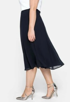 Sheego Rock - Falda Acampanada - Marine -Sheego Ventas bfc7b8e3339d40f18d186b4b88b54394