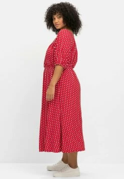 Sheego Vestido Ligero - Rot Gemustert -Sheego Ventas c08fbdebeab648509ace77fb7bca9879